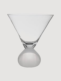 Handgemaakte kristallen martini glazen Zephyr, 2-delig