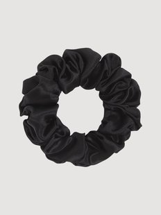Zijden scrunchie Black