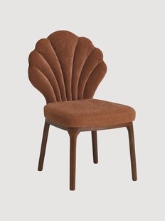 Fluwelen eetstoel Seashell