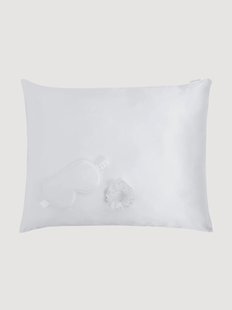 Zijden slaapset White S, 3-delig
