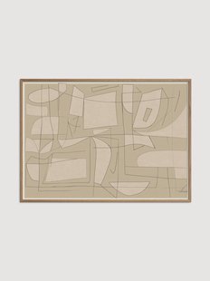 Ingelijste digitale print Fragments