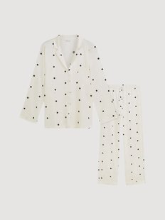 Zijden damespyjama Polkadots