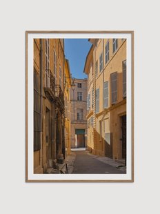 Ingelijste digitale print Rue