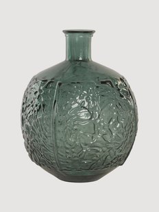 Vaas Leaves van gerecycled glas, H 43 cm