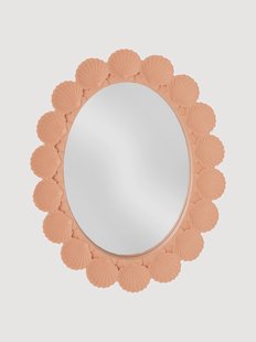 Ovale wandspiegel Scallop