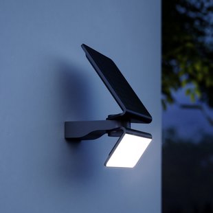 XSolar L-S One LED lamp op zonne-energie, antraciet, sensor - STEINEL - Kunststof - Hoekig