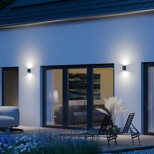 L940 SC buitenwandlamp, antraciet, sensor, 2-lamps - STEINEL - Balkon - Modern - Aluminium - Meerdere lampen