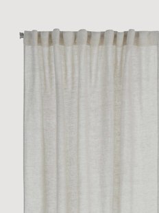 Linnen lichtdoorlatende multibandgordijnen Malva, 2-delig, B 135 cm