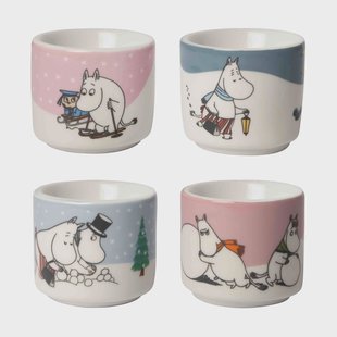 Pluto Design Mumin eierdop 4-delig Mumin winter