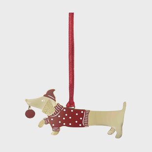 Pluto Design Jolly dog decoratiehanger Goud