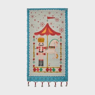 House Doctor Horse adventskalender Dieprood, 50x90 cm