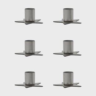 House Doctor Stage kandelaar 6-pack Zilver