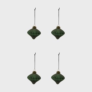 House Doctor Spin kersthanger 4-pack Groen