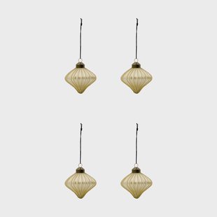House Doctor Spin kersthanger 4-pack Champagne