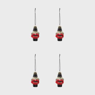 House Doctor Tino kersthanger 4-pack Rood