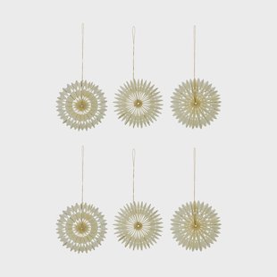 House Doctor Stelle kersthangerset 6-delig Off-white, Ø10,5 cm