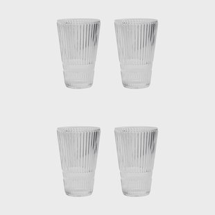 House Doctor Slots bierglas 4-pack Transparant
