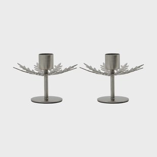 House Doctor Snowflake kandelaar 2-pack Zilver finish