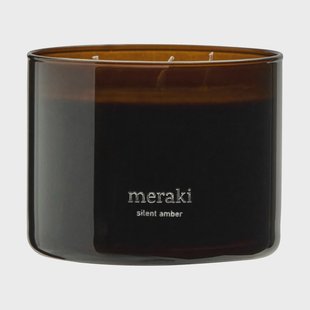 Meraki Meraki geurkaars, 32 uur Silent Amber