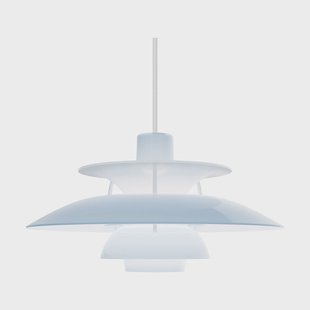 Louis Poulsen PH 5 hanglamp Ø320, Opal pale blue
