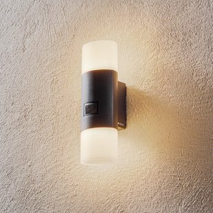 L 910 S LED buiten wandlamp, antraciet, sensor - STEINEL - Balkon - Modern - Metaal - Meerdere lampen