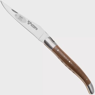 Laguiole en Aubrac Fly N15, L0712I1J15J15NO, Sandvik 12C27, Walnut zakmes, 12 cm