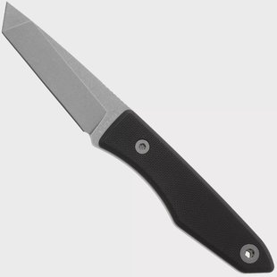 Big Idea Design USA Lookout TA-MA-BL-G10 Tanto Stonewashed Magnacut, Black G10, vaststaand mes, Mak Kelsay design