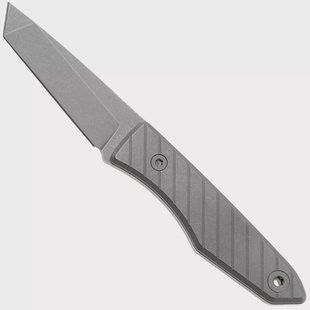 Big Idea Design USA Lookout TA-MA-TI Tanto Stonewashed Magnacut, Titanium, vaststaand mes, Mak Kelsay design