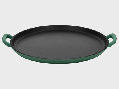 SILVERCREST Gietijzeren grillplaat of pizzaplaat (Pizzaplaat/groen)