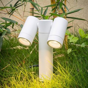 PRIOS prikspot Tulimar, 2-lamps, wit, IP65