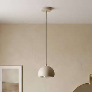 Luminex Hanglamp Sool, beige, Ø 15 cm, 1-lamp, metaal, E27