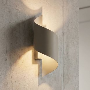 EMIBIG LIGHTING Wandlamp SPINER, beige, hoogte 30 cm, metaal, G9