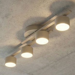 EMIBIG LIGHTING Plafondlamp FRAGMENT, beige, lengte 87 cm, 4-lamps, metaal