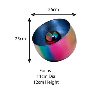 KARE vloerlamp Rainbow, Ø 26 cm, veelkleurig, staal, E27