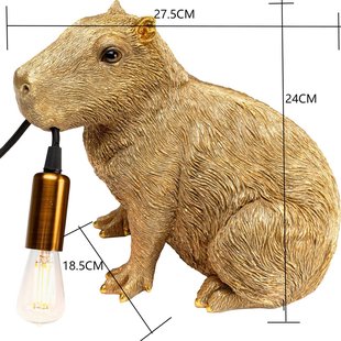 KARE tafellamp Animal Capybara, goud, kunststof, E14