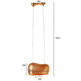 KARE hanglamp Cloud, koper, glas, 2-lamps, GU10