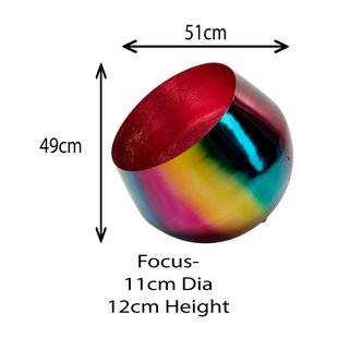 KARE vloerlamp Rainbow, Ø 51 cm, veelkleurig, staal, E27