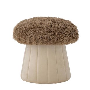 Bloomingville Mini poef Bertil bruin