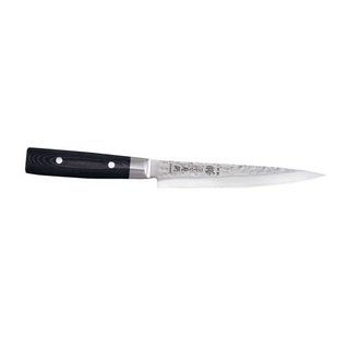 Yaxell Yaxell Vleesmes Zen 18 cm - 37 laags roestvrij damast staal - canvas Micarta heft