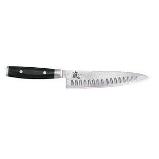 Yaxell Yaxell Koksmes Ran met anti-kleefkuiltjes 20 cm - 69 laags roestvrij damast staal - canvas Micarta heft
