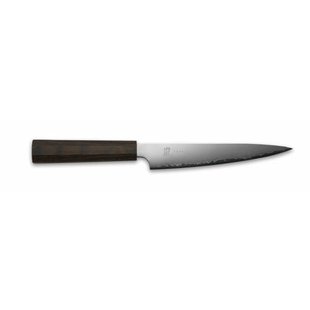 Yaxell Yaxell Vleesmes Hana 15 cm - 3 laags RVS - donkerbruin Pakkahouten heft