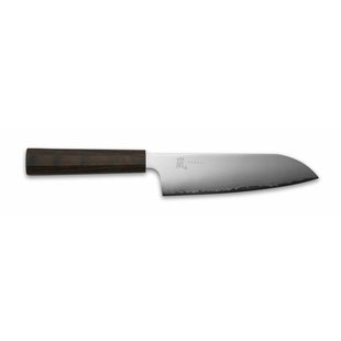 Yaxell Yaxell Santokumes Hana 16.5 cm - 3 laags RVS - donkerbruin Pakkahouten heft