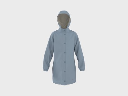 CRIVIT Kinder gevoerde regenjas (Blauw, 134/140)