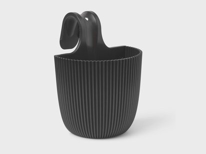 CAPI EUROPE Balkon bloempot Groove (zwart)