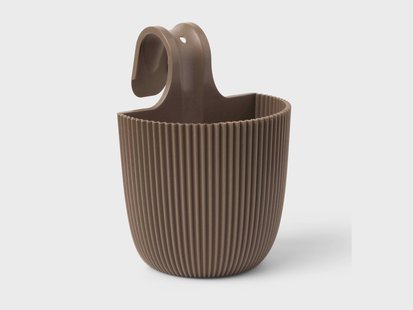 CAPI EUROPE Balkon bloempot Groove (warm taupe)