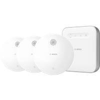 Bosch Draadloze Rookmelder 3-Pack + Bosch Smart Home Controller