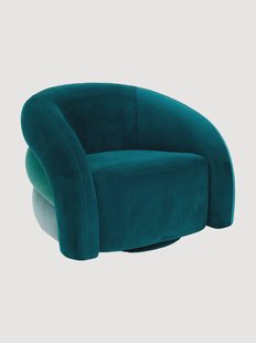Fluwelen draaistoel Novelle