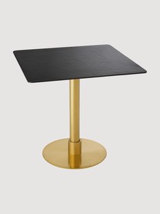 Eettafel Terzo met keramisch blad, 80 x 80 cm