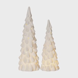 Star Trading Binnendecoratie winter Witte kerstboom, 2 delen