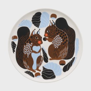 Marimekko Kurre bord White-brown-black-light blue